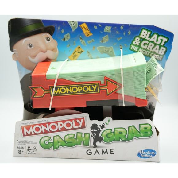 Monopoly Cash Grab Game New Hasbro Board Game - Picture 1 of 3